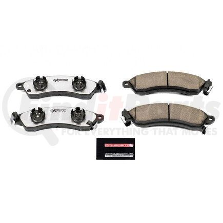 Z26412 by POWERSTOP BRAKES - Z26 STREET PERFORMANCE CARBON-FIBER CERAMIC BRAKE PADS W/ HARDWARE