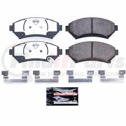 Z37-699 by POWERSTOP BRAKES - Z37 TOP COP CARBON-FIBER CERAMIC BRAKE PADS W/ HARDWARE