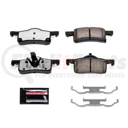 Z36-935 by POWERSTOP BRAKES - Z36 TRUCK & TOW CARBON-FIBER CERAMIC BRAKE PADS W/ HARDWARE