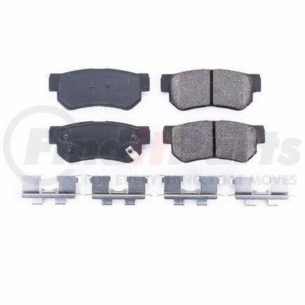 17-813 by POWERSTOP BRAKES - Z17 EVOLUTION CERAMIC BRAKE PADS W/ HARDWARE