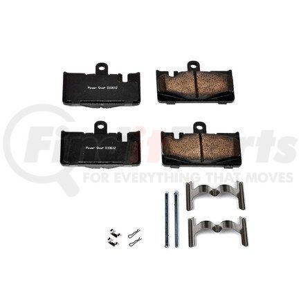 17-871 by POWERSTOP BRAKES - Z17 EVOLUTION CERAMIC BRAKE PADS W/ HARDWARE