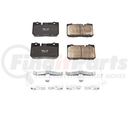 17-665 by POWERSTOP BRAKES - Z17 EVOLUTION CERAMIC BRAKE PADS W/ HARDWARE