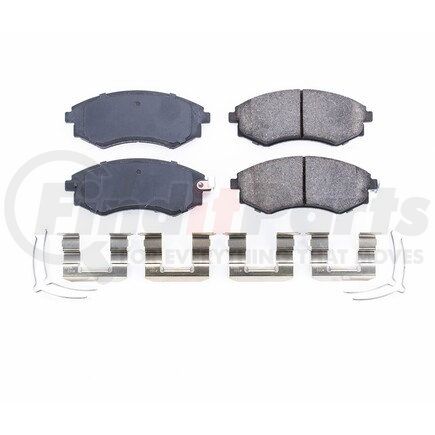 17-449 by POWERSTOP BRAKES - Z17 EVOLUTION CERAMIC BRAKE PADS W/ HARDWARE