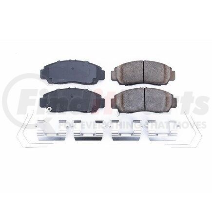 17-1506 by POWERSTOP BRAKES - Z17 EVOLUTION CERAMIC BRAKE PADS W/ HARDWARE