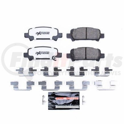 Z26770 by POWERSTOP BRAKES - Z26 STREET PERFORMANCE CARBON-FIBER CERAMIC BRAKE PADS W/ HARDWARE