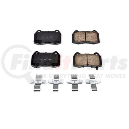 17-960 by POWERSTOP BRAKES - Z17 EVOLUTION CERAMIC BRAKE PADS W/ HARDWARE