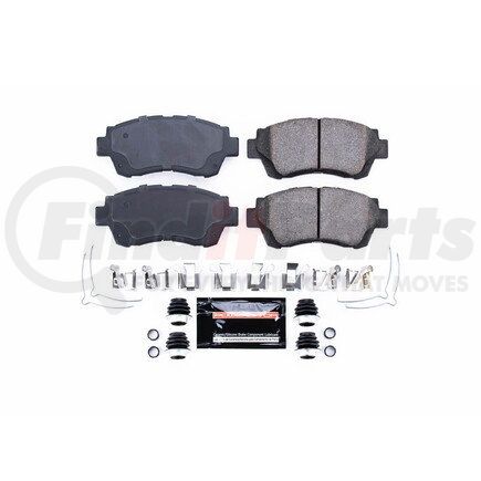 Z23476 by POWERSTOP BRAKES - Z23 EVOLUTION SPORT CARBON-FIBER BRAKE PADS W/ HARDWARE