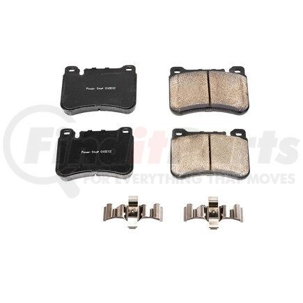 17-1121 by POWERSTOP BRAKES - Z17 EVOLUTION CERAMIC BRAKE PADS W/ HARDWARE