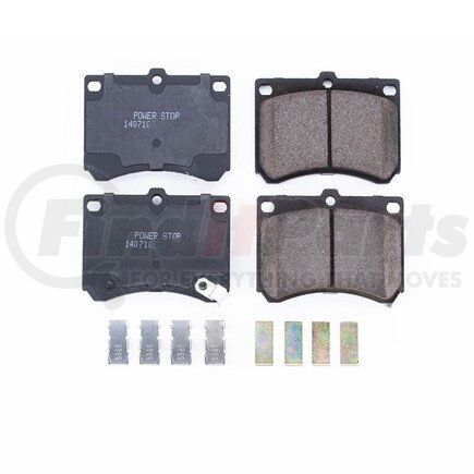 17-473 by POWERSTOP BRAKES - Z17 EVOLUTION CERAMIC BRAKE PADS W/ HARDWARE