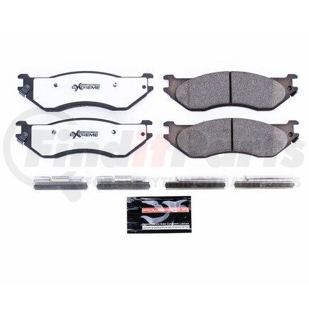 Z36-897 by POWERSTOP BRAKES - Z36 TRUCK & TOW CARBON-FIBER CERAMIC BRAKE PADS W/ HARDWARE