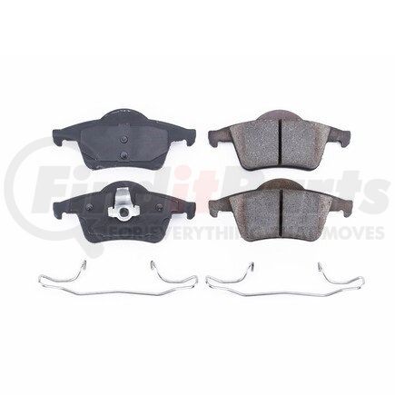 17-795 by POWERSTOP BRAKES - Z17 EVOLUTION CERAMIC BRAKE PADS W/ HARDWARE