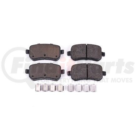 17-1021 by POWERSTOP BRAKES - Z17 EVOLUTION CERAMIC BRAKE PADS W/ HARDWARE