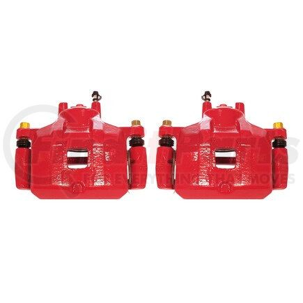 S5032C by POWERSTOP BRAKES - Red Powder Coated Calipers