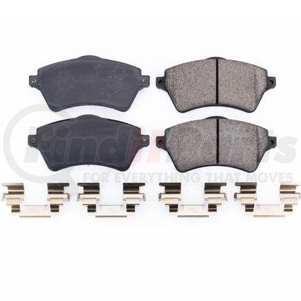 17-926 by POWERSTOP BRAKES - Z17 EVOLUTION CERAMIC BRAKE PADS W/ HARDWARE