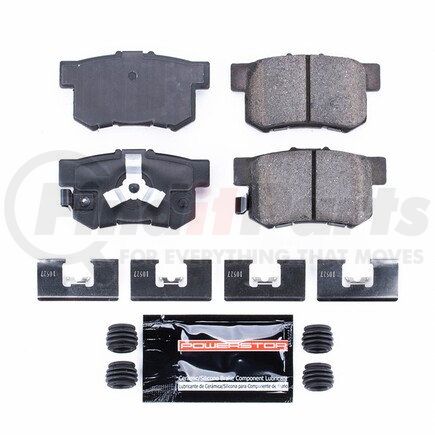 Z231086 by POWERSTOP BRAKES - Z23 EVOLUTION SPORT CARBON-FIBER BRAKE PADS W/ HARDWARE