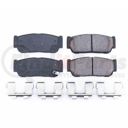 17-954 by POWERSTOP BRAKES - Z17 EVOLUTION CERAMIC BRAKE PADS W/ HARDWARE