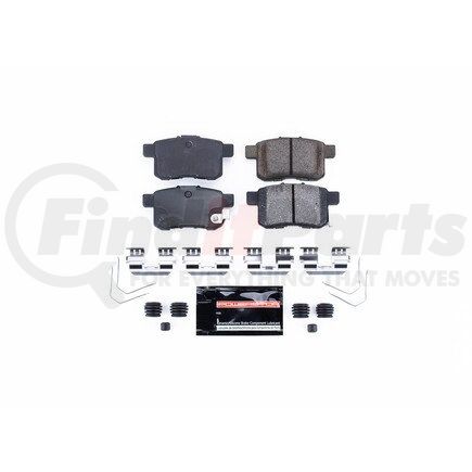 Z231451 by POWERSTOP BRAKES - Z23 EVOLUTION SPORT CARBON-FIBER BRAKE PADS W/ HARDWARE