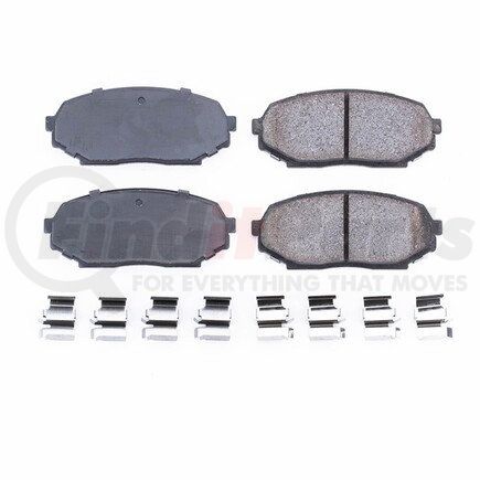 17-457 by POWERSTOP BRAKES - Z17 EVOLUTION CERAMIC BRAKE PADS W/ HARDWARE