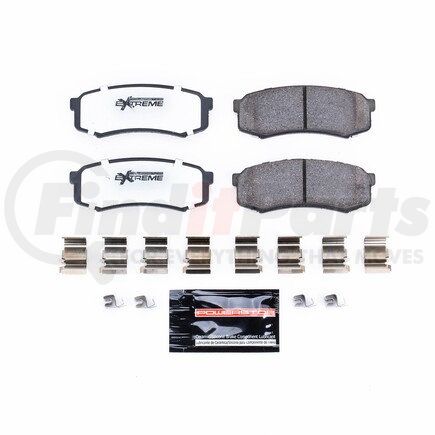 Z36-606 by POWERSTOP BRAKES - Z36 TRUCK & TOW CARBON-FIBER CERAMIC BRAKE PADS W/ HARDWARE