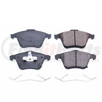 17-1186 by POWERSTOP BRAKES - Z17 EVOLUTION CERAMIC BRAKE PADS W/ HARDWARE