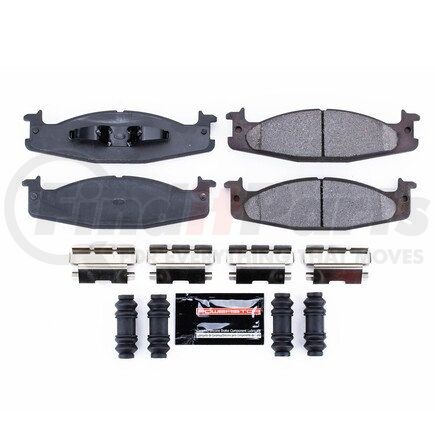 Z23632 by POWERSTOP BRAKES - Z23 EVOLUTION SPORT CARBON-FIBER BRAKE PADS W/ HARDWARE