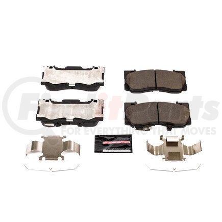 Z231784 by POWERSTOP BRAKES - Z23 EVOLUTION SPORT CARBON-FIBER BRAKE PADS W/ HARDWARE