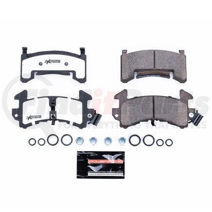 Z26154 by POWERSTOP BRAKES - Z26 STREET PERFORMANCE CARBON-FIBER CERAMIC BRAKE PADS W/ HARDWARE