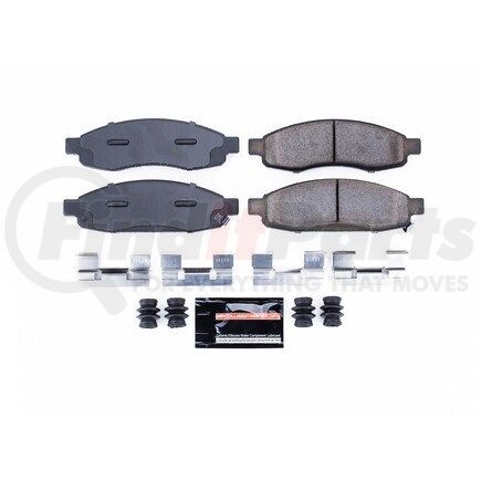 Z231183 by POWERSTOP BRAKES - Z23 EVOLUTION SPORT CARBON-FIBER BRAKE PADS W/ HARDWARE