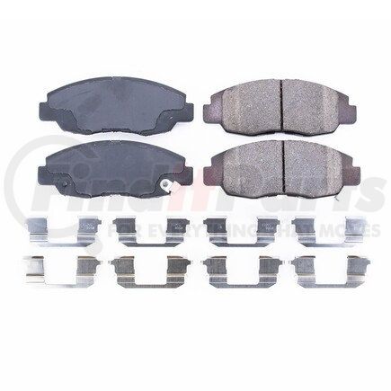 17-465 by POWERSTOP BRAKES - Z17 EVOLUTION CERAMIC BRAKE PADS W/ HARDWARE