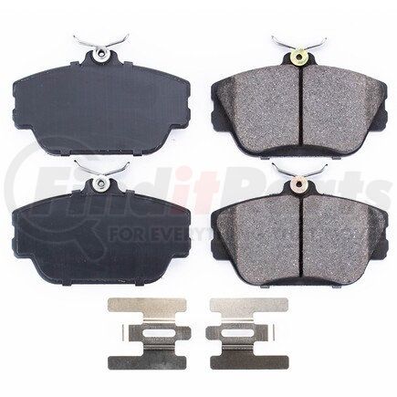 17-598 by POWERSTOP BRAKES - Z17 EVOLUTION CERAMIC BRAKE PADS W/ HARDWARE