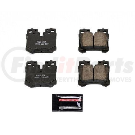 Z231283 by POWERSTOP BRAKES - Z23 EVOLUTION SPORT CARBON-FIBER BRAKE PADS W/ HARDWARE