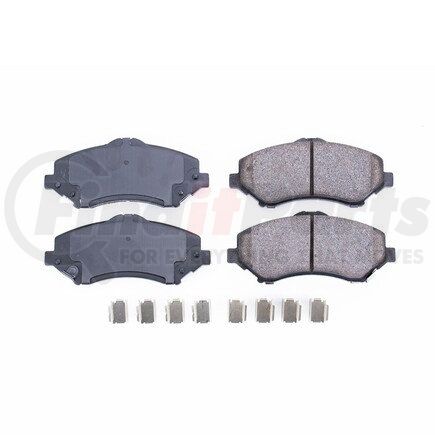 17-1273 by POWERSTOP BRAKES - Z17 EVOLUTION CERAMIC BRAKE PADS W/ HARDWARE