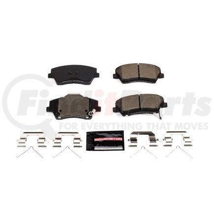 Z231912 by POWERSTOP BRAKES - Z23 EVOLUTION SPORT CARBON-FIBER BRAKE PADS W/ HARDWARE