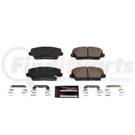 Z231827 by POWERSTOP BRAKES - Z23 EVOLUTION SPORT CARBON-FIBER BRAKE PADS W/ HARDWARE