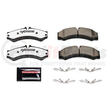 Z361136 by POWERSTOP BRAKES - Z36 TRUCK & TOW CARBON-FIBER CERAMIC BRAKE PADS W/ HARDWARE