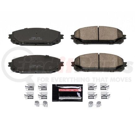 Z23-1709 by POWERSTOP BRAKES - Z23 EVOLUTION SPORT CARBON-FIBER BRAKE PADS W/ HARDWARE