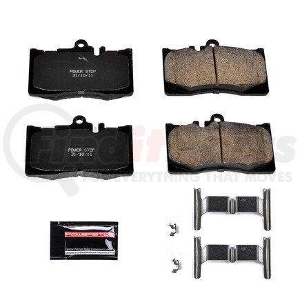 Z23870 by POWERSTOP BRAKES - Z23 EVOLUTION SPORT CARBON-FIBER BRAKE PADS W/ HARDWARE