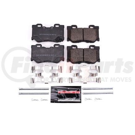 Z231347 by POWERSTOP BRAKES - Z23 EVOLUTION SPORT CARBON-FIBER BRAKE PADS W/ HARDWARE