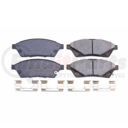 17-1422 by POWERSTOP BRAKES - Z17 EVOLUTION CERAMIC BRAKE PADS W/ HARDWARE