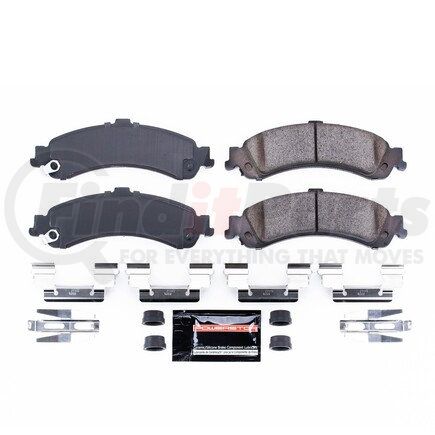 Z23834 by POWERSTOP BRAKES - Z23 EVOLUTION SPORT CARBON-FIBER BRAKE PADS W/ HARDWARE