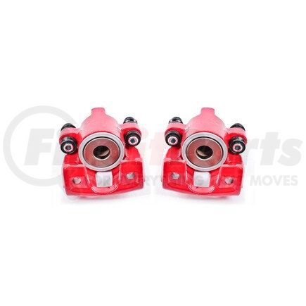 S4678 by POWERSTOP BRAKES - Red Powder Coated Calipers