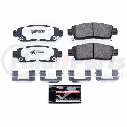 Z26883 by POWERSTOP BRAKES - Z26 STREET PERFORMANCE CARBON-FIBER CERAMIC BRAKE PADS W/ HARDWARE