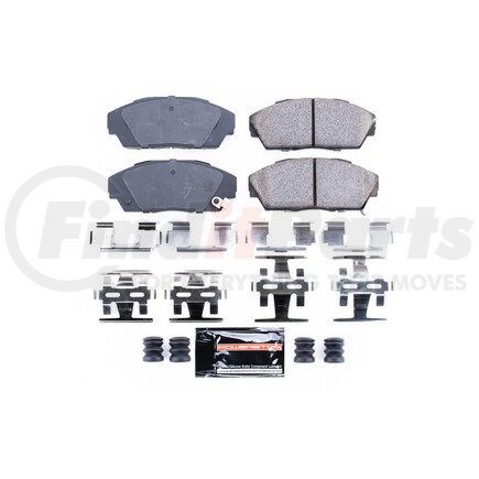 Z23341 by POWERSTOP BRAKES - Z23 EVOLUTION SPORT CARBON-FIBER BRAKE PADS W/ HARDWARE