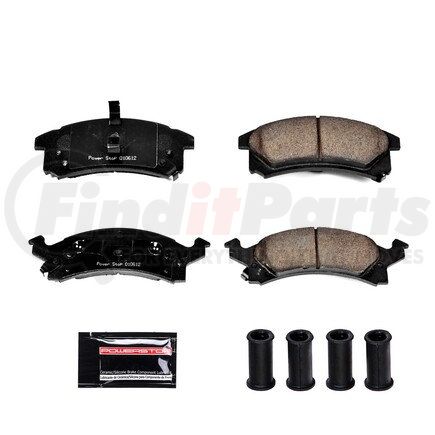 Z23673 by POWERSTOP BRAKES - Z23 EVOLUTION SPORT CARBON-FIBER BRAKE PADS W/ HARDWARE