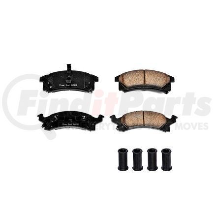 17-673 by POWERSTOP BRAKES - Z17 EVOLUTION CERAMIC BRAKE PADS W/ HARDWARE