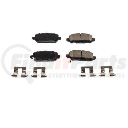 17-1841 by POWERSTOP BRAKES - Z17 EVOLUTION CERAMIC BRAKE PADS W/ HARDWARE