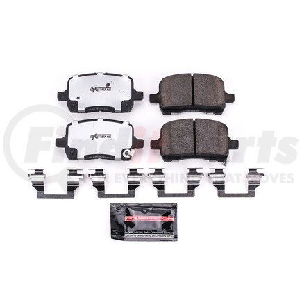 Z261028 by POWERSTOP BRAKES - Z26 STREET PERFORMANCE CARBON-FIBER CERAMIC BRAKE PADS W/ HARDWARE