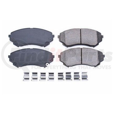 17-1331 by POWERSTOP BRAKES - Z17 EVOLUTION CERAMIC BRAKE PADS W/ HARDWARE