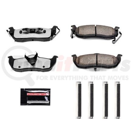 Z36-1041 by POWERSTOP BRAKES - Z36 TRUCK & TOW CARBON-FIBER CERAMIC BRAKE PADS W/ HARDWARE