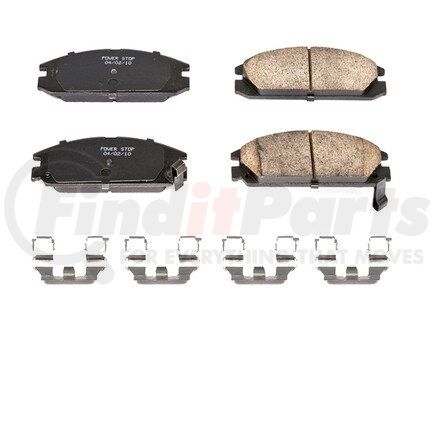 17-334 by POWERSTOP BRAKES - Z17 EVOLUTION CERAMIC BRAKE PADS W/ HARDWARE